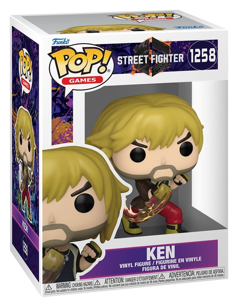 Street Fighter 6 POP! Games Action Figure in vinile Ken 9 cm Funko
