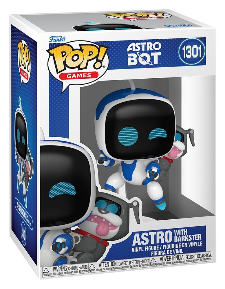 Astro Bot POP! Games Action Figure in vinile Astro con Barkster 9 cm Funko