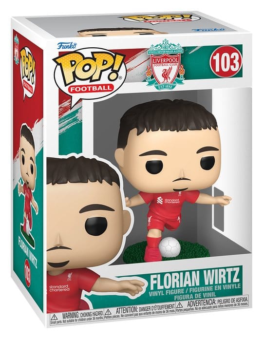 Funko POP! Football Liverpool F.C. Florian Wirtz Figura in Vinile 9 cm