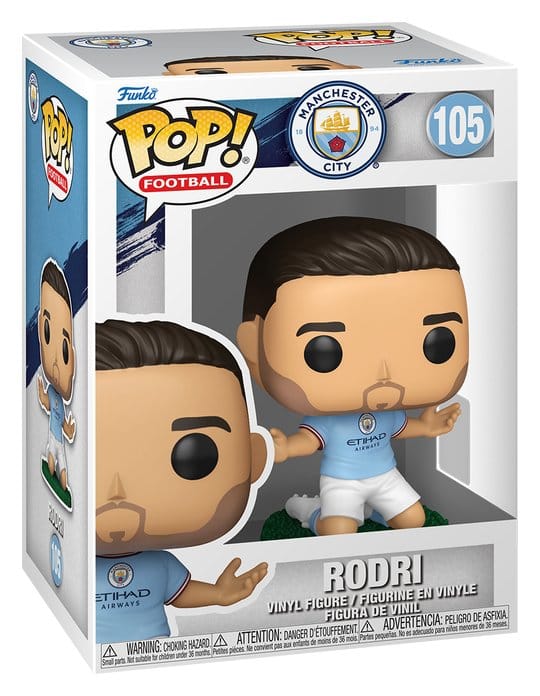 Funko POP! Football Manchester City F.C. Rodri figura in vinile 9 cm