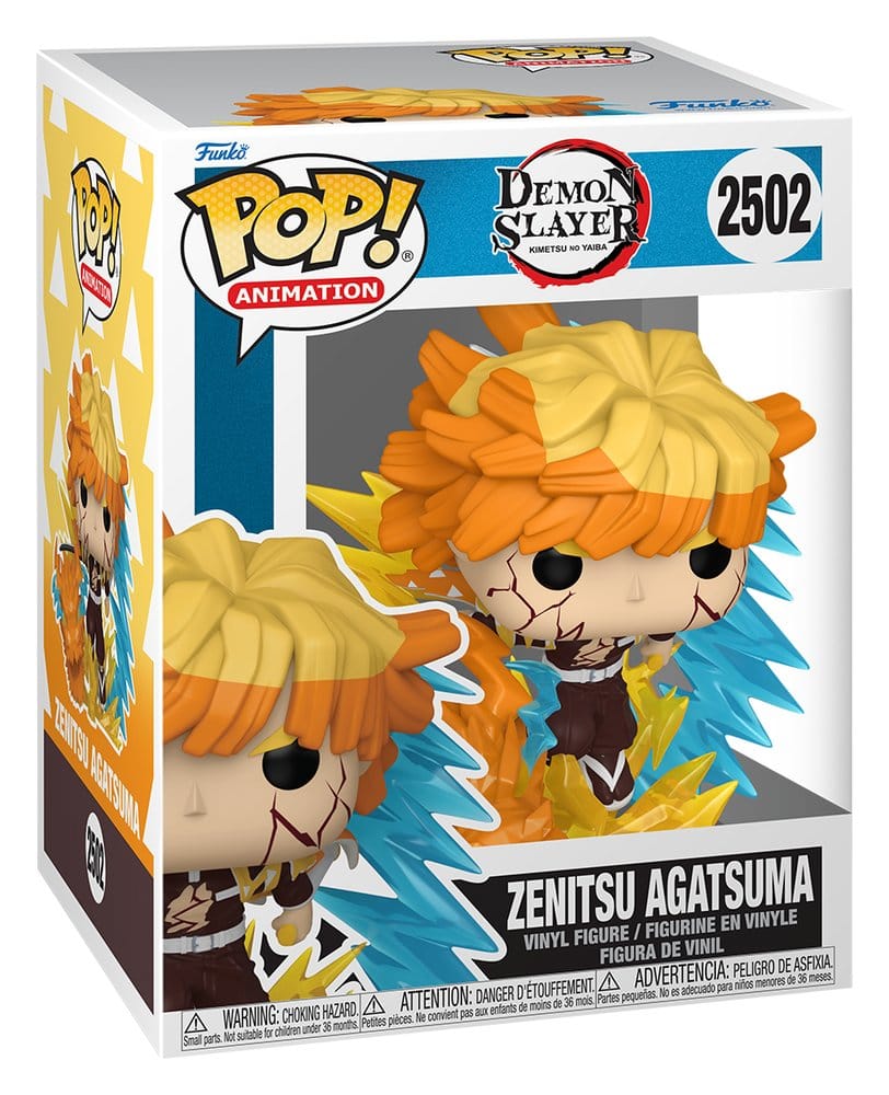 Demon Slayer: Kimetsu no Yaiba Action Figure POP! Zenitsu con Variante Chase (Glow) 9 cm, Assortimento da 3 Pezzi - Funko