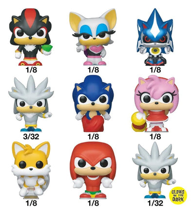 Sonic the Hedgehog Bitty POP! Figure in Vinile 2 cm Display da 32 Funko
