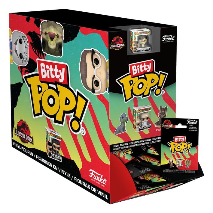 Jurassic Park Bitty POP! Figure in Vinile 2 cm Display da 32 Pezzi Funko