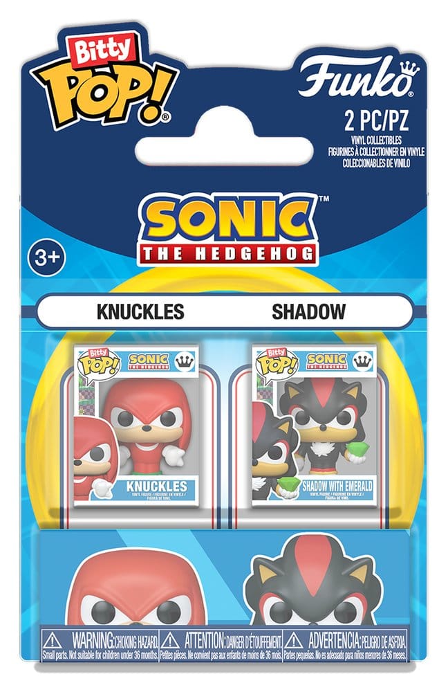 Sonic the Hedgehog Bitty POP! Action Figure 2-Pack Knuckles & Shadow 2 cm