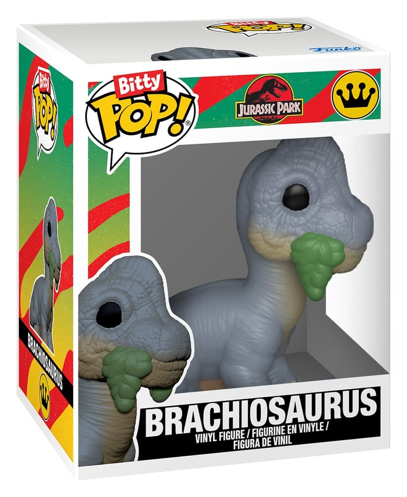 Jurassic Park Bitty POP! 2 Pack Velociraptor e Brachiosauro Funko Mini Figure 2 cm