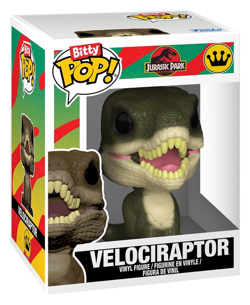 Jurassic Park Bitty POP! 2 Pack Velociraptor e Brachiosauro Funko Mini Figure 2 cm