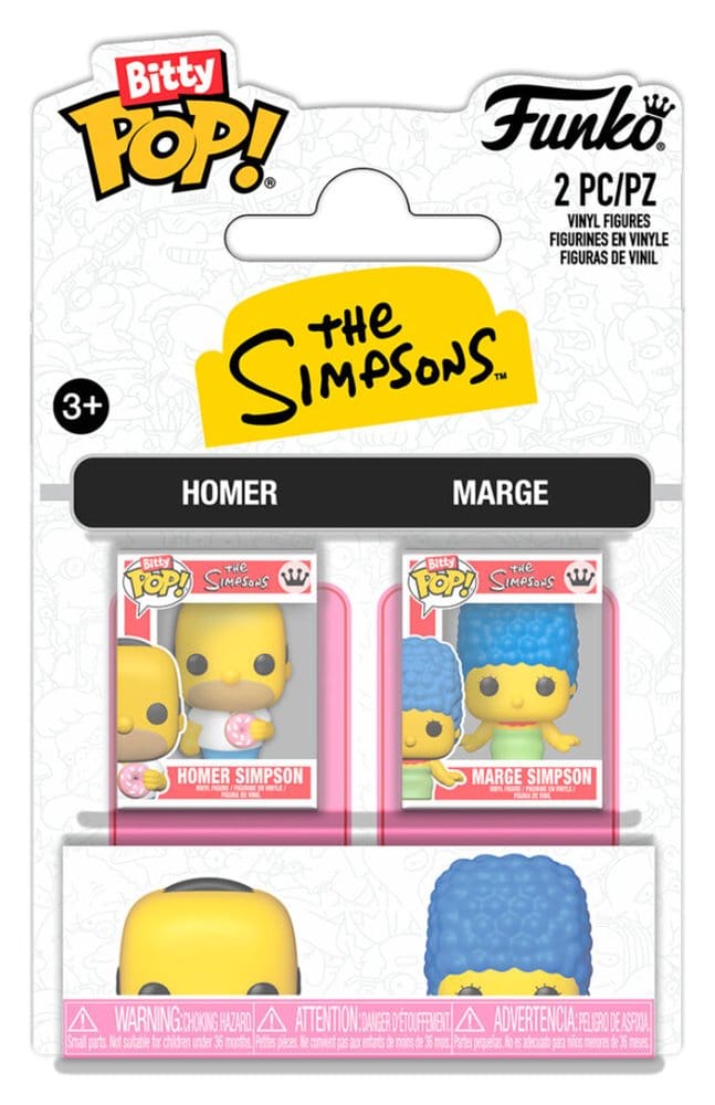 Simpson Bitty POP! Mini Figure in Vinile 2-Pack H&M 2 cm - Funko