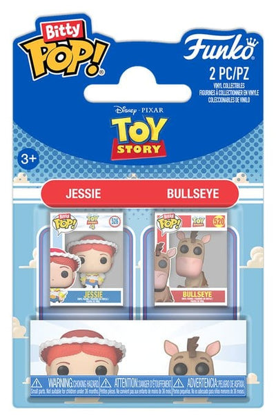 Toy Story Bitty POP! Mini Figure in Vinile 2-Pack Jessie & Bullseye 2 cm - Funko