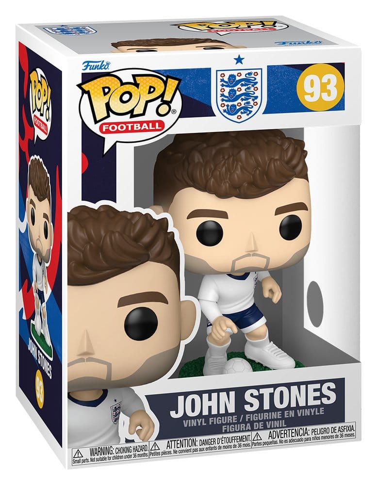 Funko POP! Football John Stones - Figura in vinile Inghilterra 9 cm