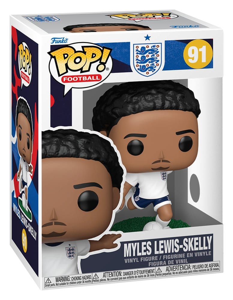 Funko POP! Football: Myles Lewis-Skelly (Inghilterra) - Figura in Vinile 9 cm