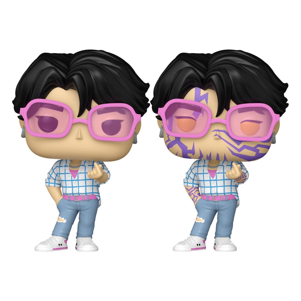 Funko POP! Animation KPop Demon Hunters Jinu con Chase - Figura in Vinile 9 cm (Confezione da 6)