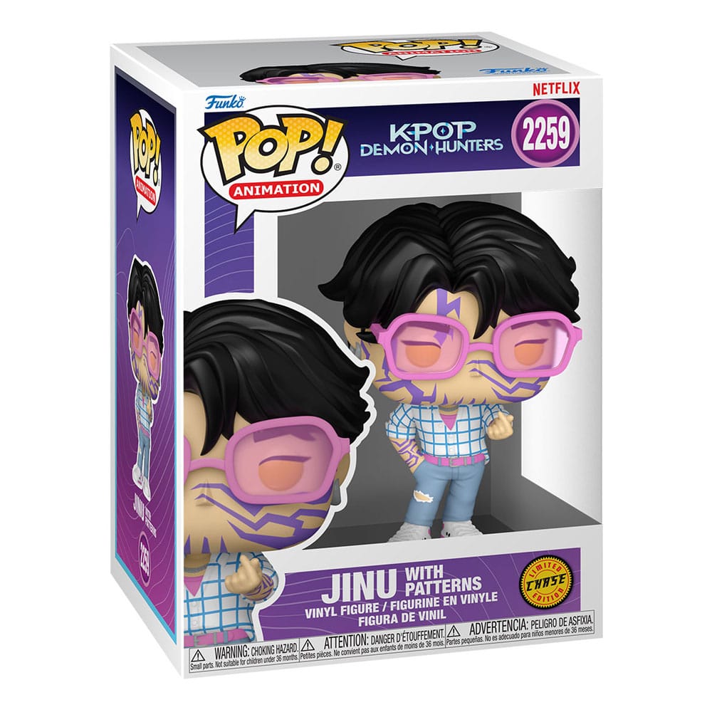 Funko POP! Animation KPop Demon Hunters Jinu con Chase - Figura in Vinile 9 cm (Confezione da 6)