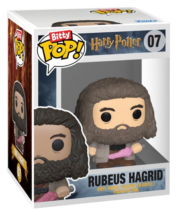 Funko Bitty POP! Harry Potter - Confezione da 2 mini figure in vinile Hagrid e Dobby, 2 cm