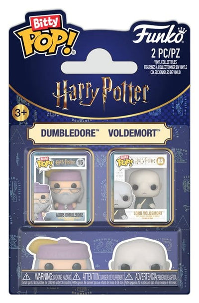 Harry Potter Bitty POP! Figure in Vinile 2-Pack Dumbledore e Voldemort 2 cm Funko