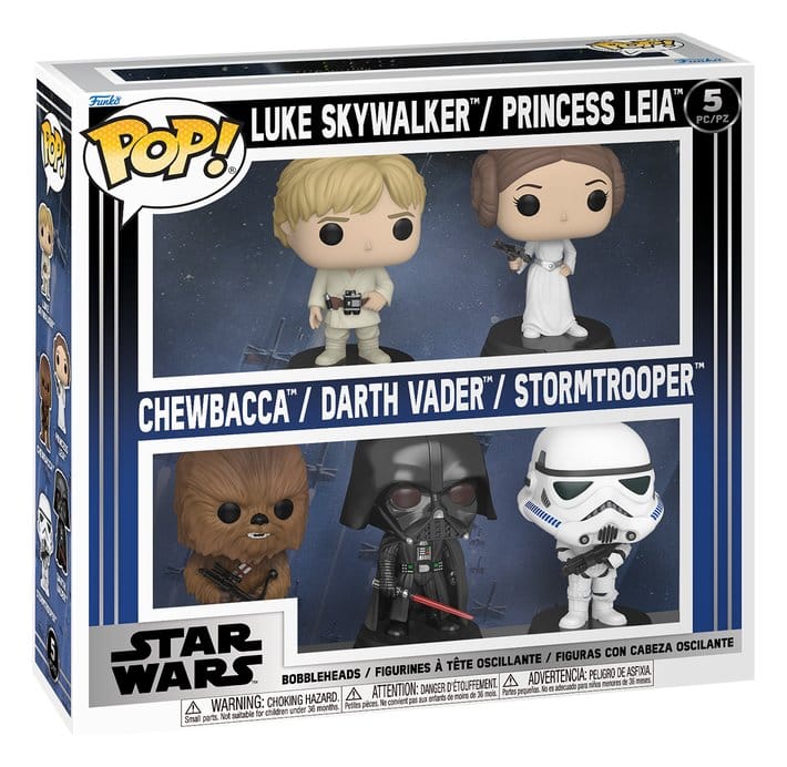 Star Wars POP! Figure in Vinile, Confezione da 5 Black Friday Bundle 9 cm - Funko