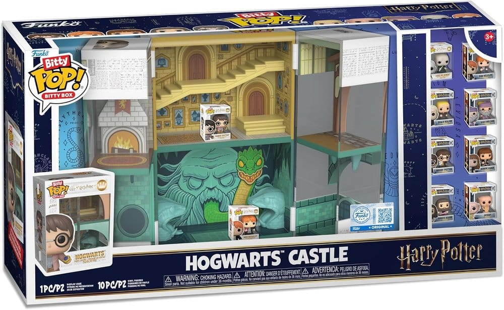 Funko Bitty POP! Harry Potter Castello di Hogwarts Display pieghevole con 2 figure