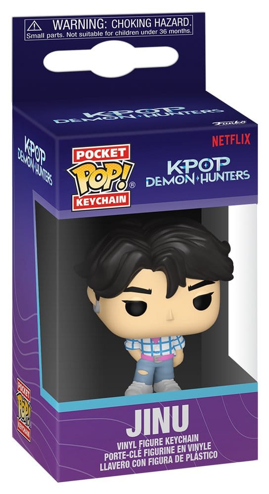 KPop Demon Hunters POP! Portachiavi in Vinile 4 cm Jinu Display (12) - Funko