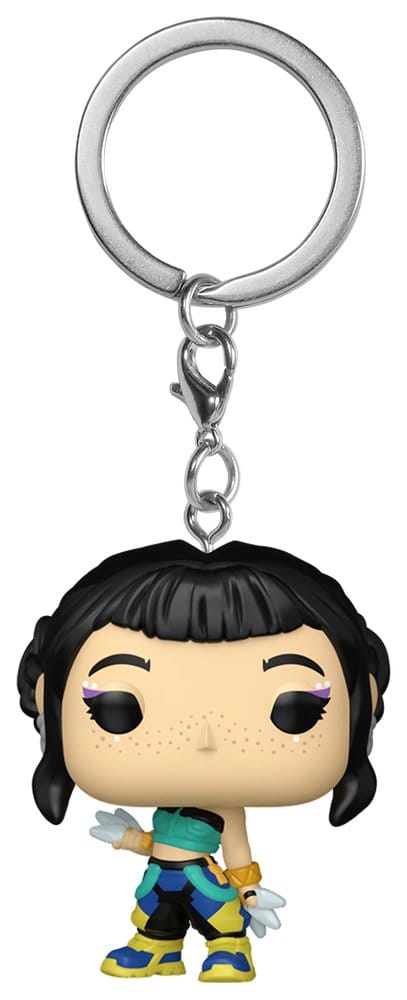 Portachiavi Pop! KPop Demon Hunters Zoey in esposizione da 12 pezzi, 4 cm, Funko