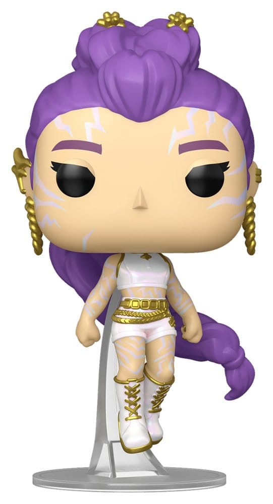 Funko POP! Animation KPop Demon Hunters Rumi con Chase (Glow) - Figura in Vinile 9 cm - Confezione da 6