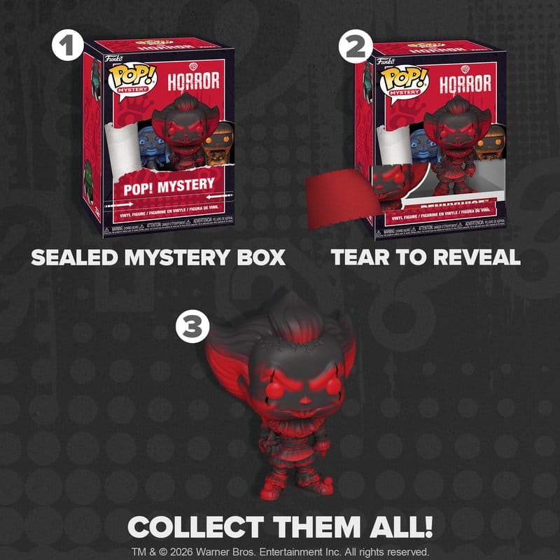 Funko POP! Animation Warner Bros. Horror - Assortimento di 6 Action Figure in Vinile da 9 cm