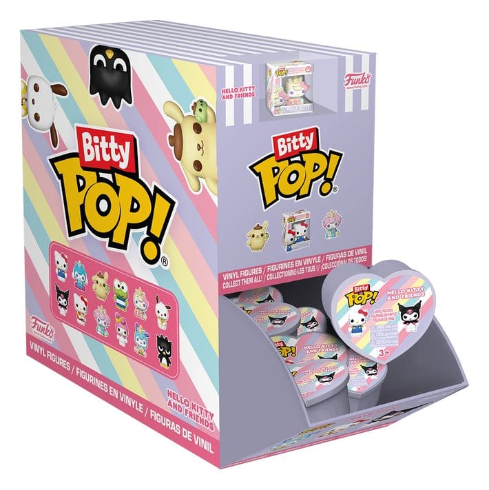 Hello Kitty & Friends POP! Figure in vinile Cuori, espositore PDQ da 24 pezzi, 2,5 cm - Funko
