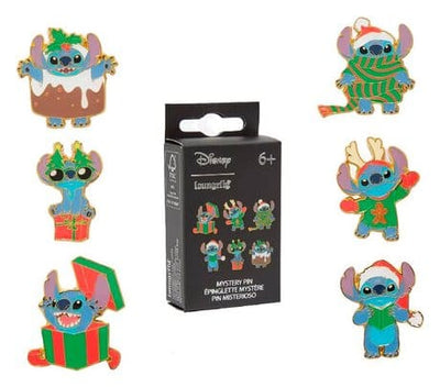 Disney by Loungefly Spille Smaltate Blind Box - Espositore Lilo & Stitch (18 pezzi)