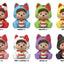 Monchhichi Rokimoto Cup of Fun Lucky Cat Series Mini-figure a sorpresa 10 cm Display da 6 pezzi Funmaker