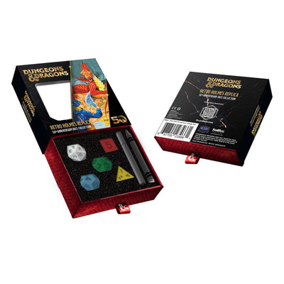 Set di Dadi Dungeons & Dragons 50th Anniversary: Replica Retro Holmes di FanRoll