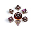 FanRoll Mini Dice Set Stardust Supervolcano, set di 7 dadi poliedrici da 10 mm