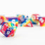 Set di 7 Dadi in Silicone Sharp Edge Rainbow FanRoll