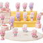 Esther Bunny Little Vlog Bunny Face Series – Display da 6 Mini Figure in Blind Box, 6 cm, Funism