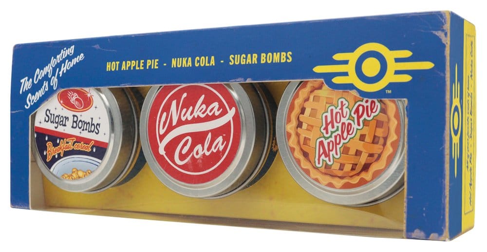 Fallout Candele 3-Pack Vault Dweller's 6 cm - Set di Candele Profumate Ufficiali Fanattik