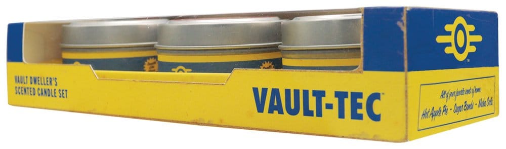 Fallout Candele 3-Pack Vault Dweller's 6 cm - Set di Candele Profumate Ufficiali Fanattik