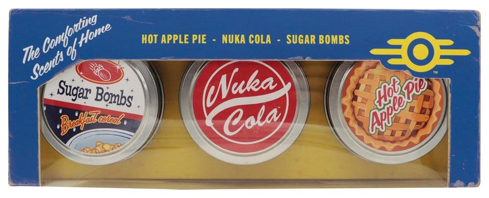 Fallout Candele 3-Pack Vault Dweller's 6 cm - Set di Candele Profumate Ufficiali Fanattik