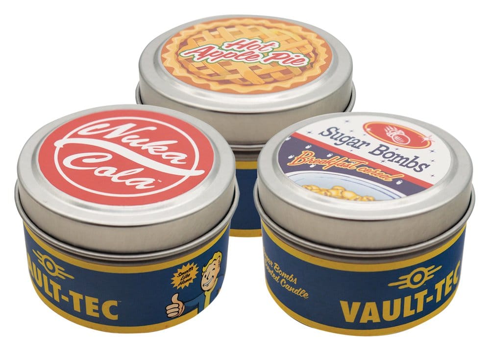 Fallout Candele 3-Pack Vault Dweller's 6 cm - Set di Candele Profumate Ufficiali Fanattik