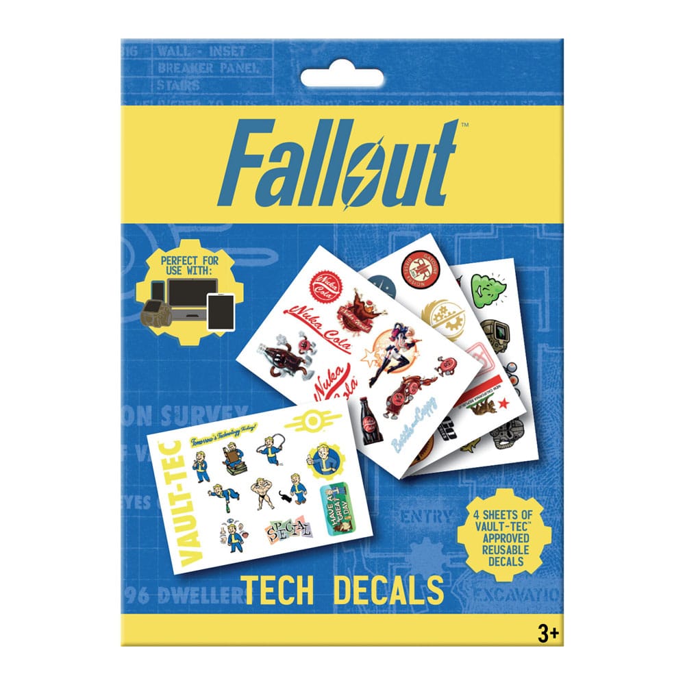 Fallout Tech Sticker Pack – 4 fogli di adesivi riutilizzabili Fanattik