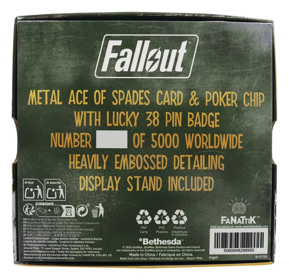 Fallout: New Vegas Lucky 38 Set Casinò in Oro Imitazione – Edizione Limitata