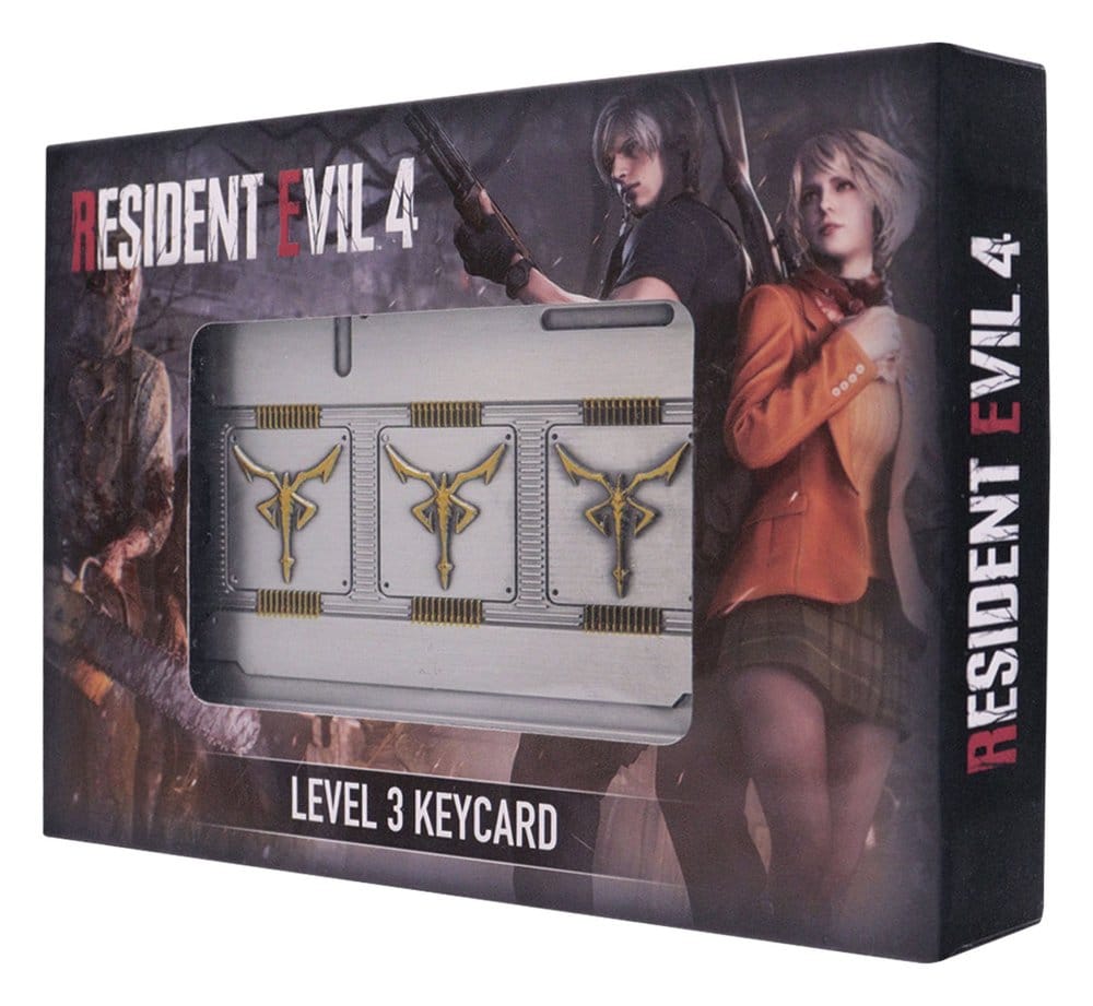 Resident Evil 4 Replica Level 3 Keycards Limited Edition – Collezionabile metallico FaNaTtik