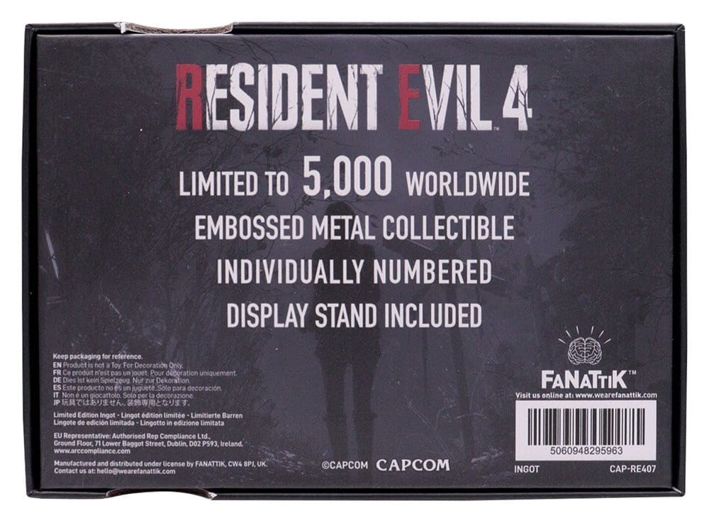 Resident Evil 4 Replica Level 3 Keycards Limited Edition – Collezionabile metallico FaNaTtik