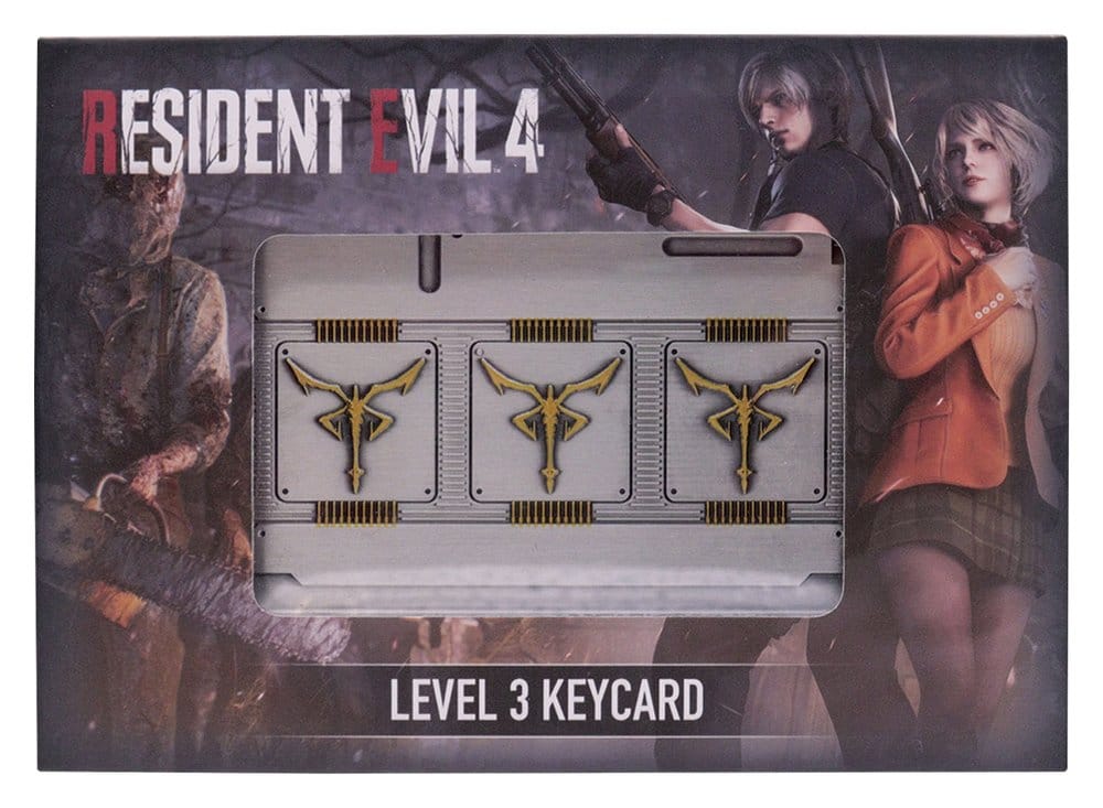 Resident Evil 4 Replica Level 3 Keycards Limited Edition – Collezionabile metallico FaNaTtik