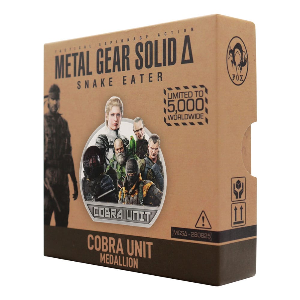 Medaglione Metal Gear Solid Delta Cobra Unit Edizione Limitata Fanattik