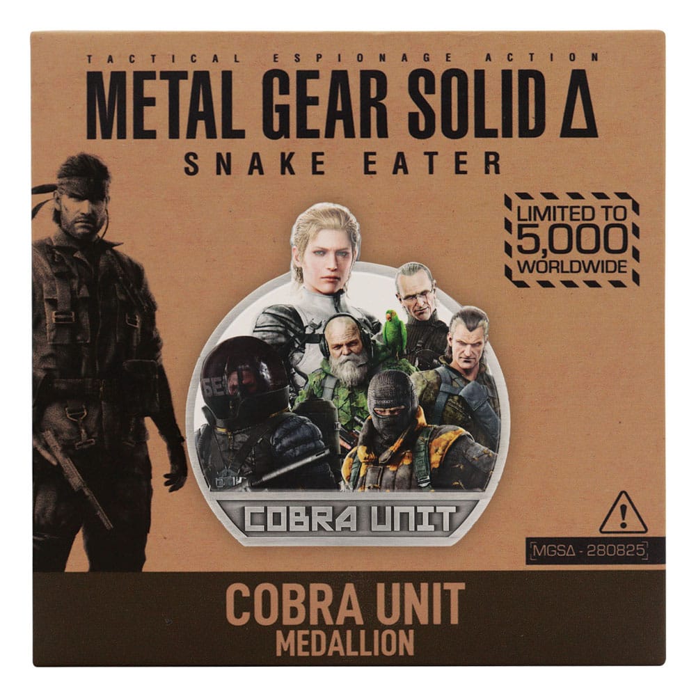 Medaglione Metal Gear Solid Delta Cobra Unit Edizione Limitata Fanattik