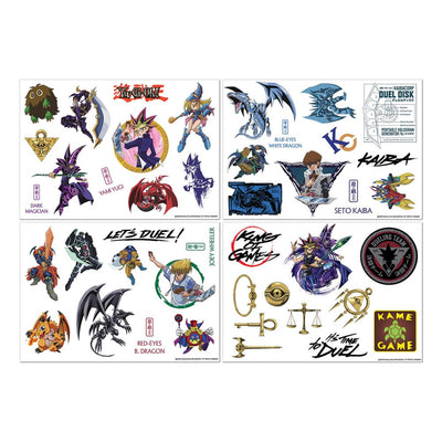 Yu-Gi-Oh! Adesivi Tecnologici - 4 Fogli di Sticker in Vinile Riutilizzabili