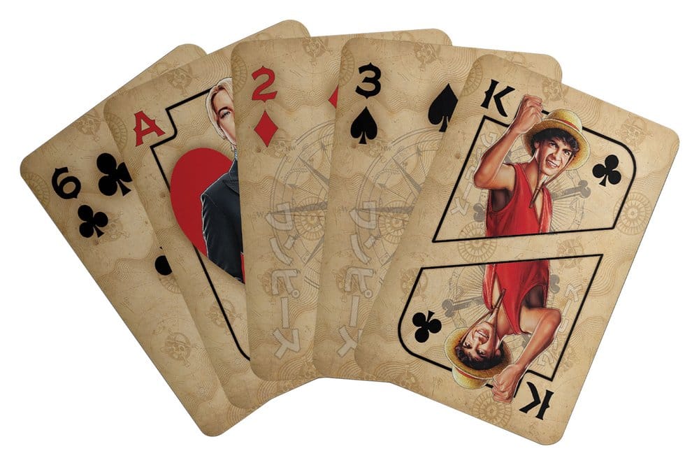 One Piece Set Regalo con Carte, Spilla Going Merry e Portachiavi Frutto del Diavolo – FaNaTtik