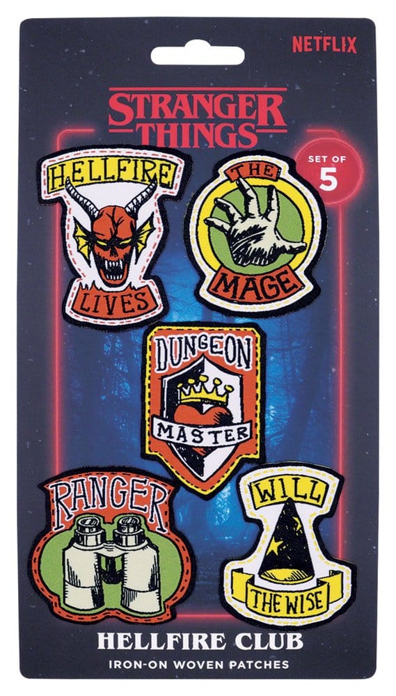 Stranger Things Set 5 Patch in Stoffa Hellfire Club - FaNaTtik