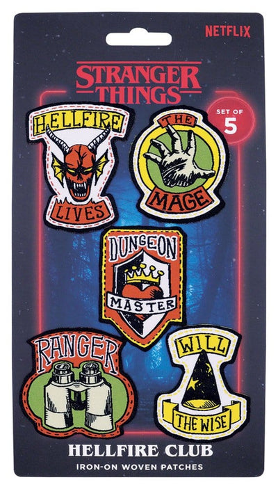 Stranger Things Set 5 Patch in Stoffa Hellfire Club - FaNaTtik