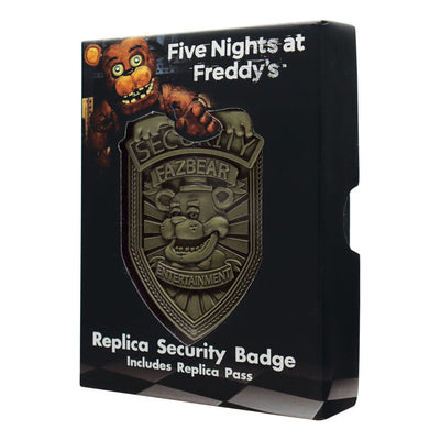 Five Nights at Freddy's - Replica Distintivo di Sicurezza in Ottone Antico, Edizione Limitata Fanattik
