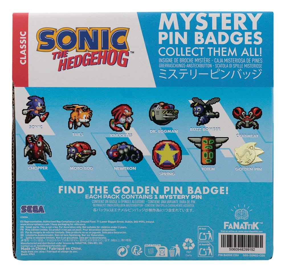 Sonic the Hedgehog - Spille a Sorpresa in Blind Box, Display da 12 Pezzi - FaNaTtik