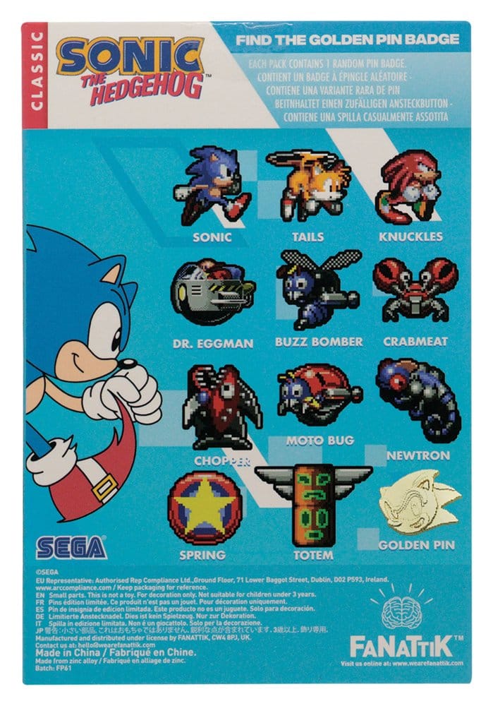 Sonic the Hedgehog - Spille a Sorpresa in Blind Box, Display da 12 Pezzi - FaNaTtik