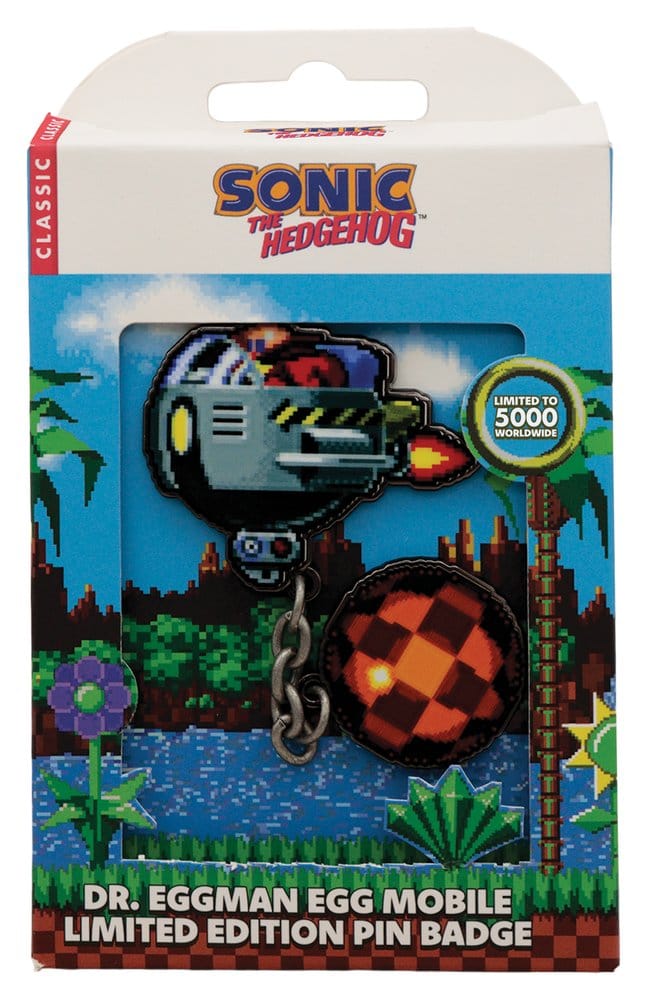 Sonic - Spilla Dr. Eggman Egg Mobile con Catena - Fanattik